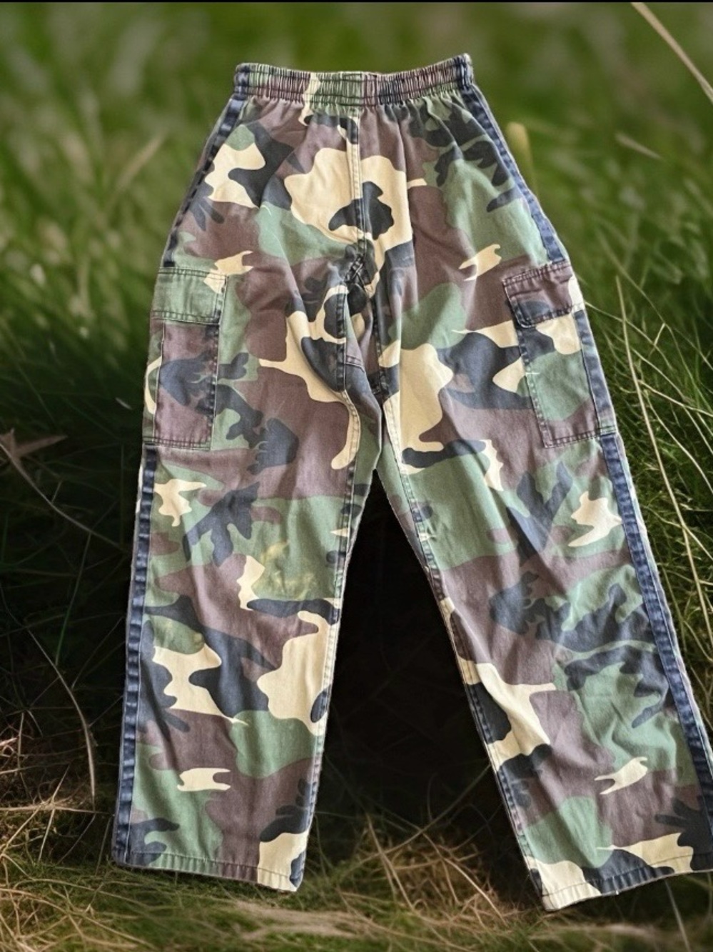 Martial Arts US Military Green Camouflage Boys Size 3 Pants By B Fit
